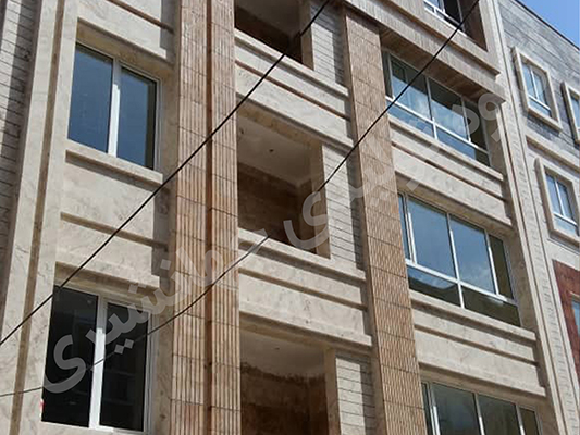 نصب پنجره دوجداره در نمای ساختمان فردیس