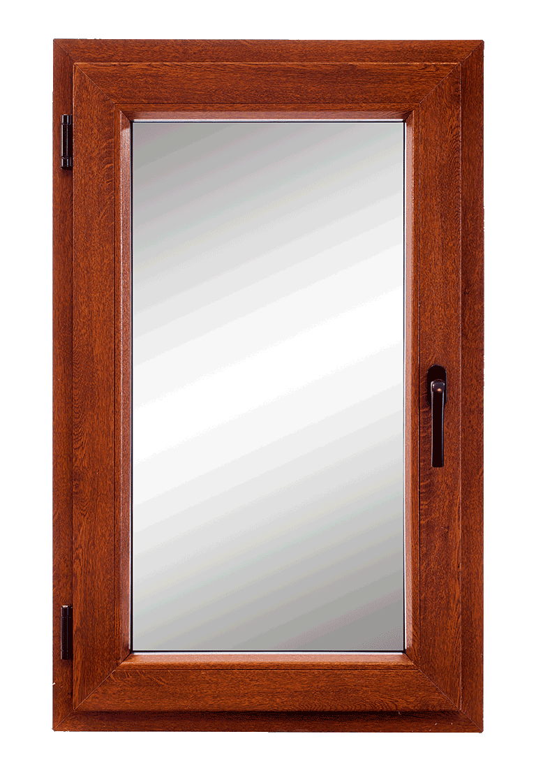 پنجره دوجداره وین تک طرح چوب بلوطی روشن در کرج – زیبایی و عایق کامل صدا